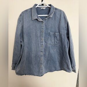 Maurices Blue Button Down Shirt